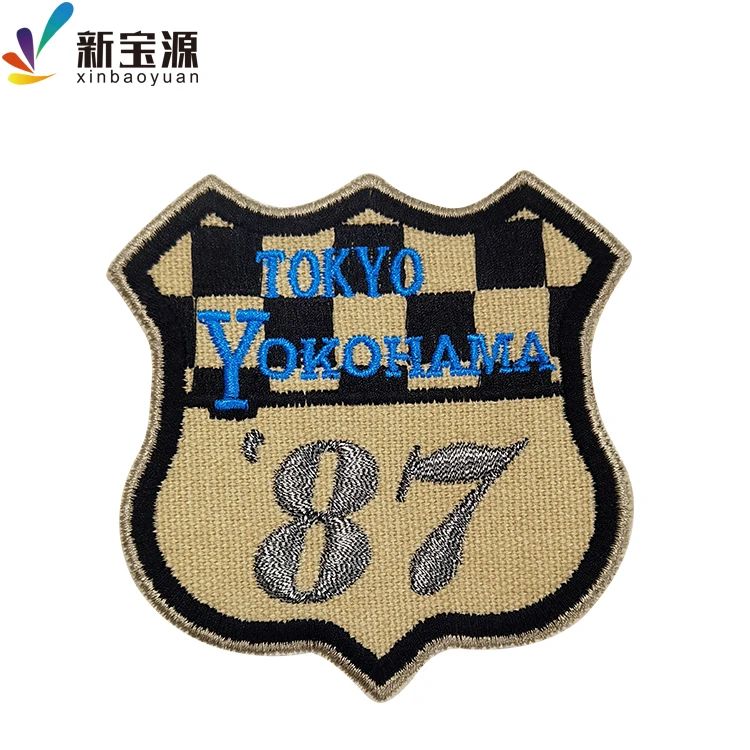 Iron On Embroidery Patch Custom,3D Flower Brand Name Logo Embroidery Patch Manufacturer