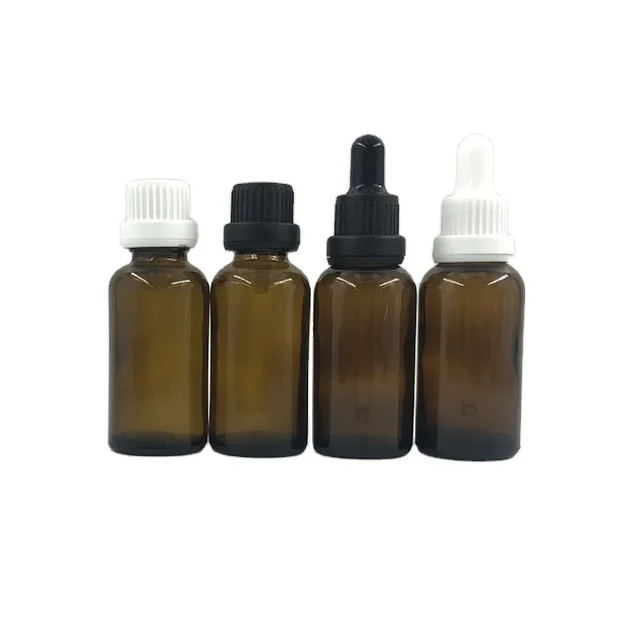 5ml 10ml 15ml 20ml 30ml 50ml 100ml amber essential oil glass dropper bottle