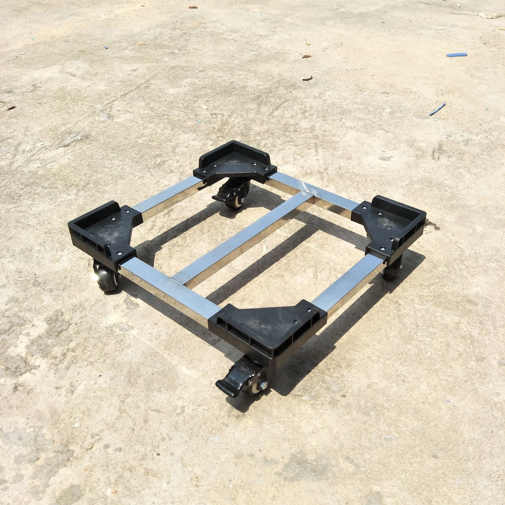 Customize detachable ESD stainless steel aluminum plastic moving crates box dolly for logistics turnover