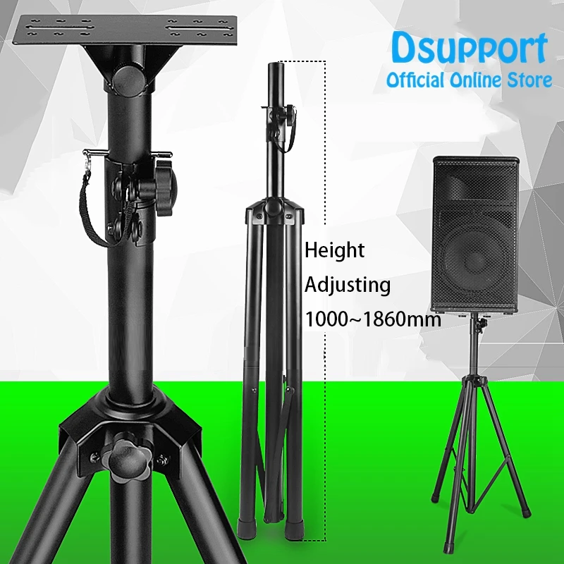 Metal Material Universal Folding Projector Stand Tripod With metal stand & Tray Speaker Holder Stand Tripod Surround Holder