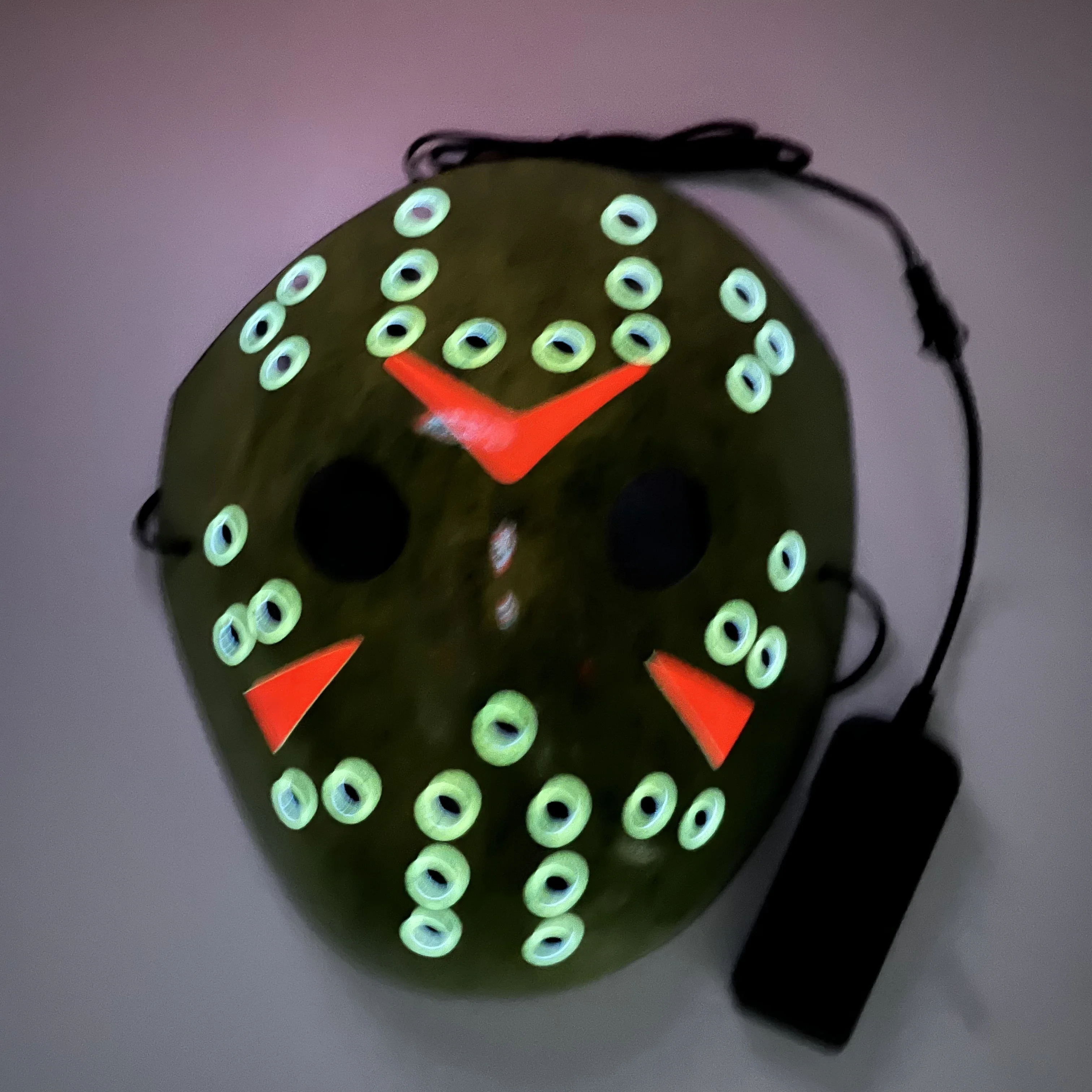 Новое поступление неоновая 3D маска Rave Джейсона для вечеринки