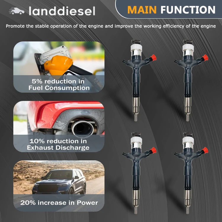 Wholesale factory direct sale engine parts Fuel injector  095000-0801 for DENSO