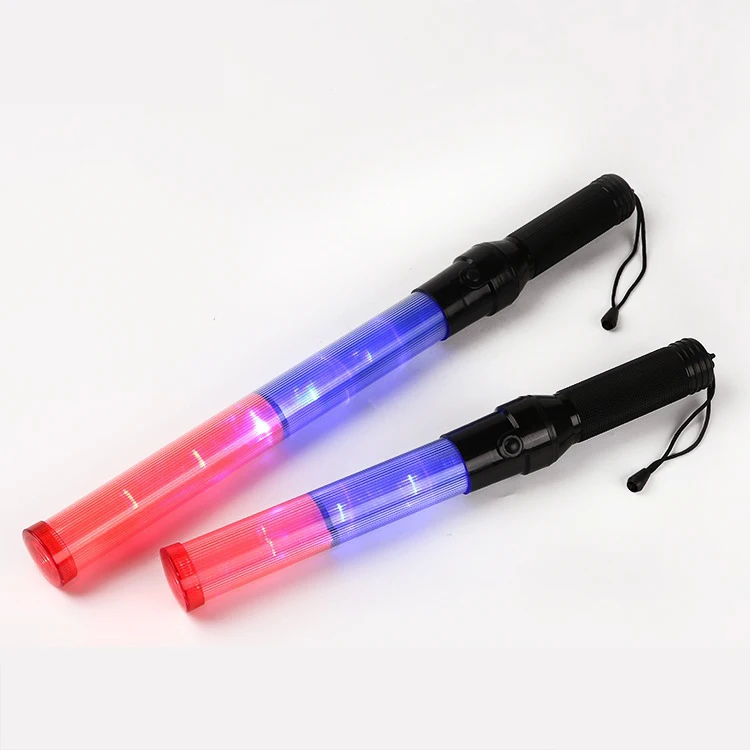 Hot sales LED traffic warning baton 54cm rechargeable control road safety flashing light warning stick