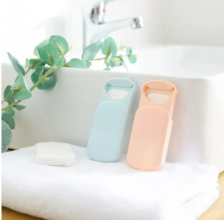 Portable Mini Outdoor Travel Washing Hand Bath Clean Slice Sheets Disposable Soap Sheet Paper