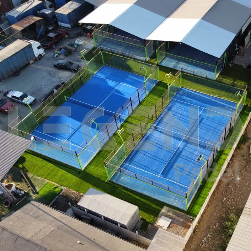 High quality Outdoor Paddle Tennis Court Sports Modular Cancha De Padel Tent  Padel Tennis Court with Cover Roof