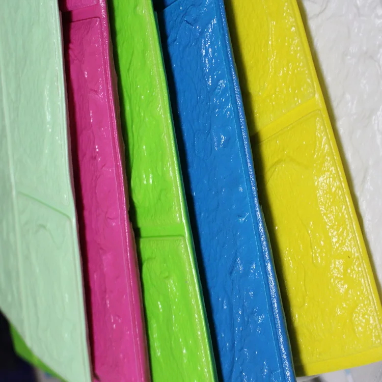 Hot sale Mould-Proof 3d foam wallpapers retro brick Marble brick 3d foam wall panel wooden 3d foam wall paper