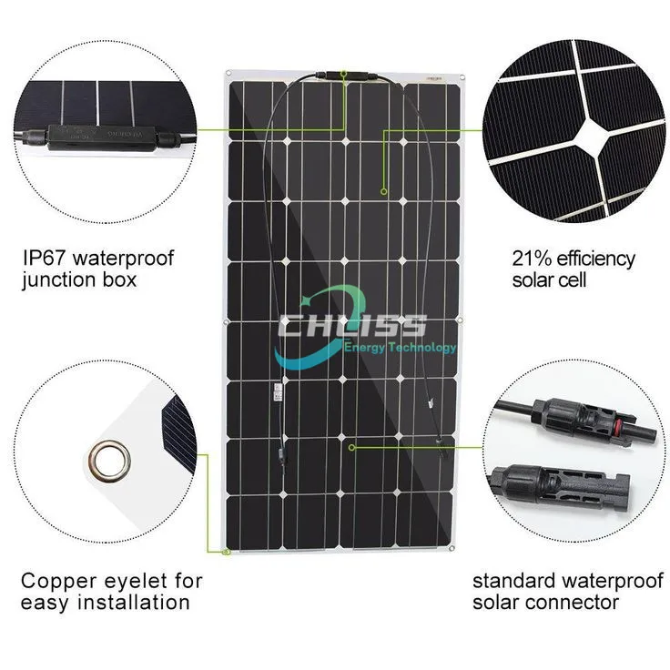 Chliss 400W Watts Flexible MWT Technology Solar Power Module 365-385W Soft Flexible Solar Panels Manufacturing