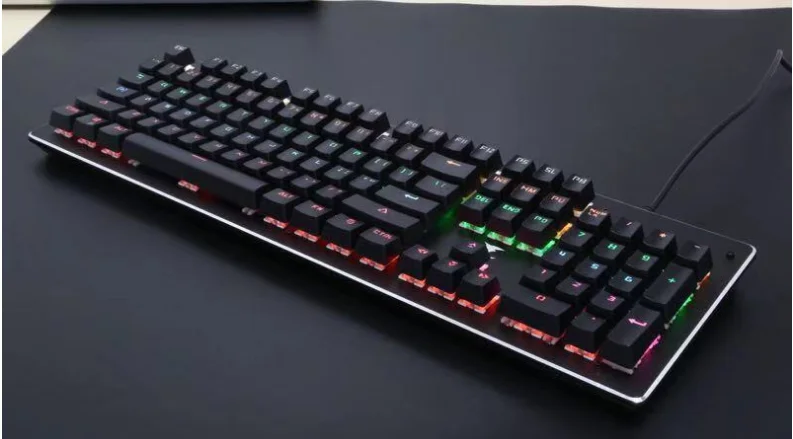 Real machine mechanical steam punk steam keyboard green shaft retro electroplating  gaming mechanical keyboard cross-border