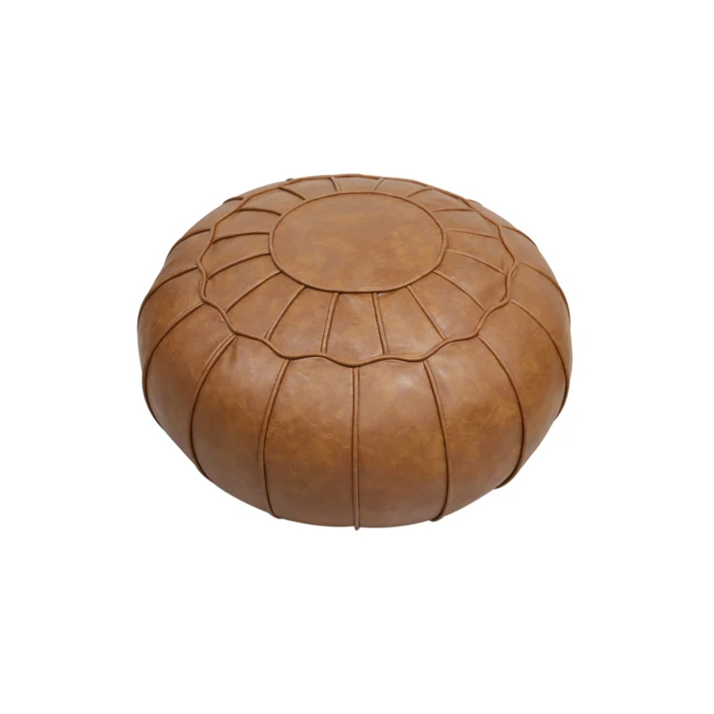 Лучшее качество, коричневый марокканский оттоманский пуф ручной работы из натуральной кожи