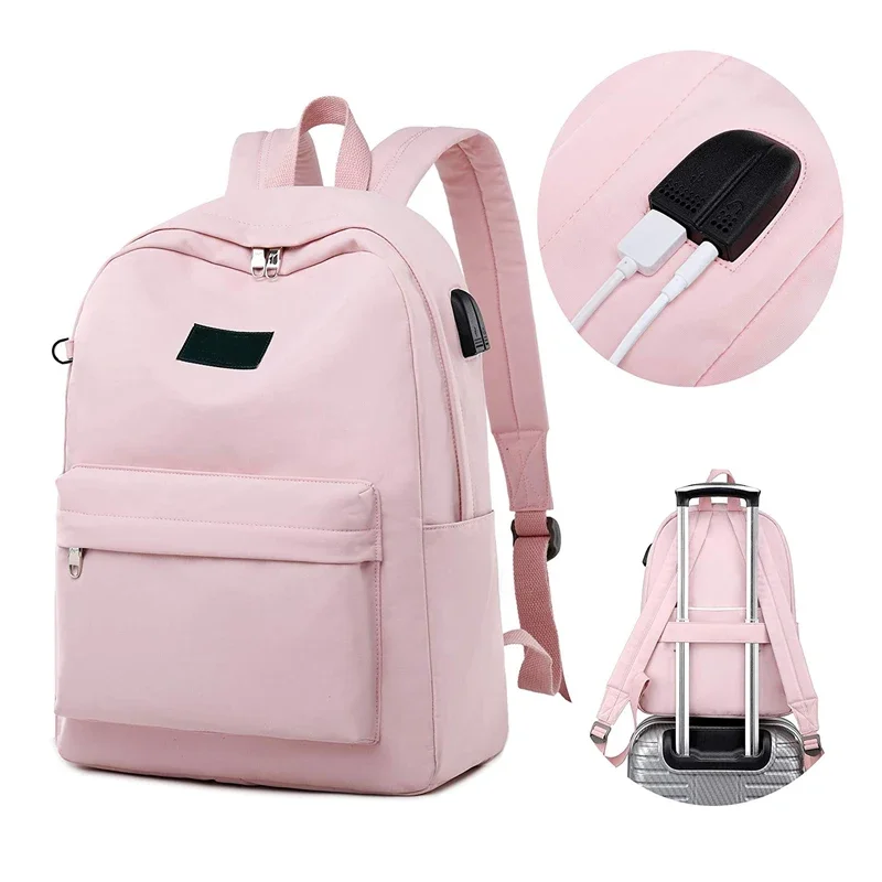 Travel Laptop Backpacks With Usb Charging Port Daypack Womens College Backpack School Bag