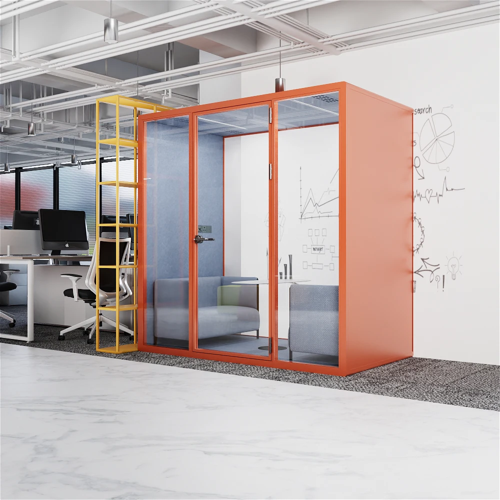China Custom Made Private Office Pod Noise-Reduction Booth Portable Work Pod For Enhancing Office Privacy
