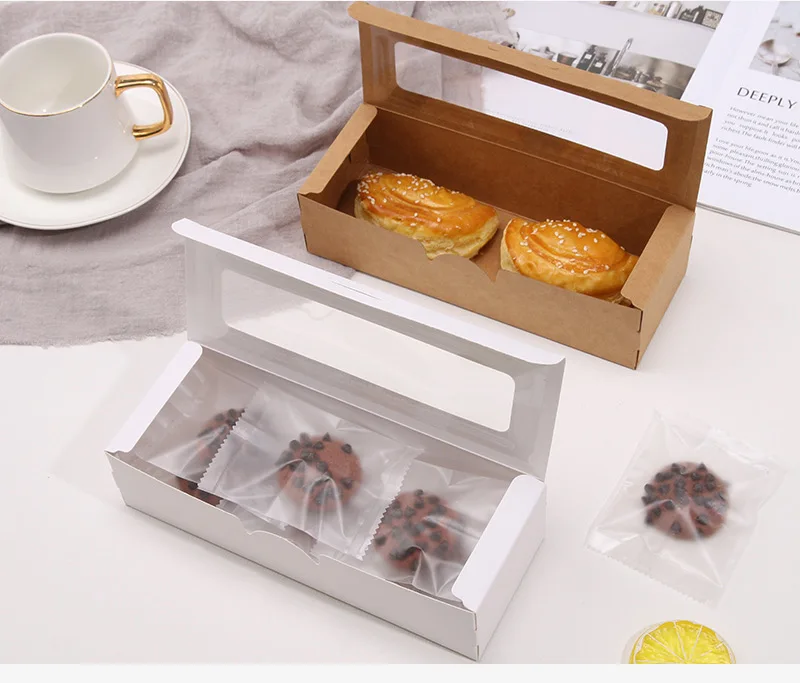 Wholesale Caoted Paper Plastic Pop Packaging Customizable Square Luxury Birthday Clear Transparent Cake Box