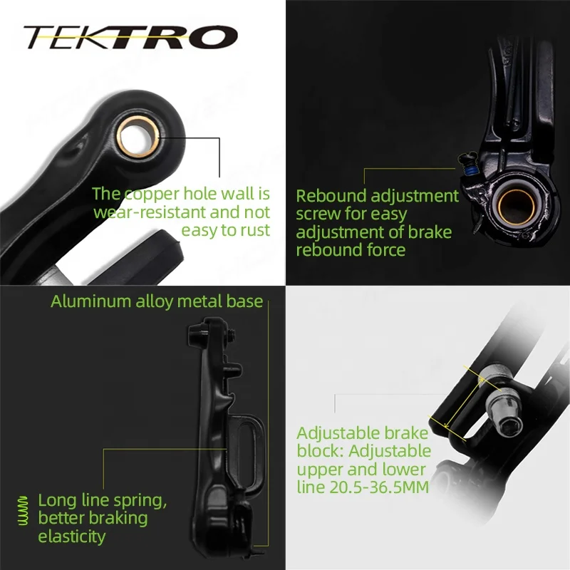 Aluminum Alloy Road Mtb Folding Bike Bicycle Parts V Brake Caliper Bicycle Brake Shoes