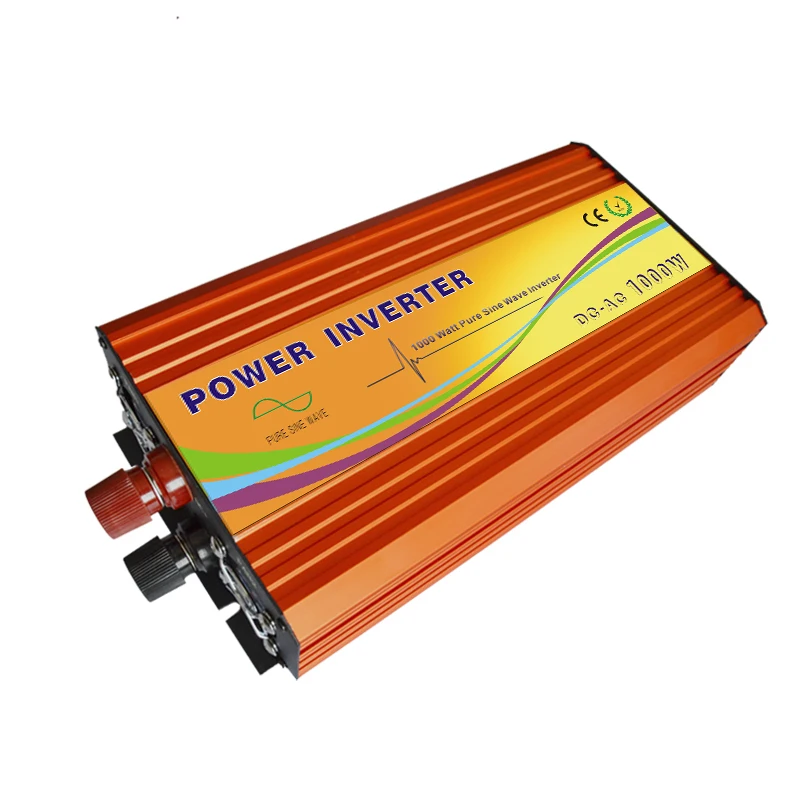 High Efficiency 600w 1kw 1500w 2kw 3kw Dc 12v 24v 48v To Ac 220v 110v Solar Off Grid Pure Sine Wave Power Inverter