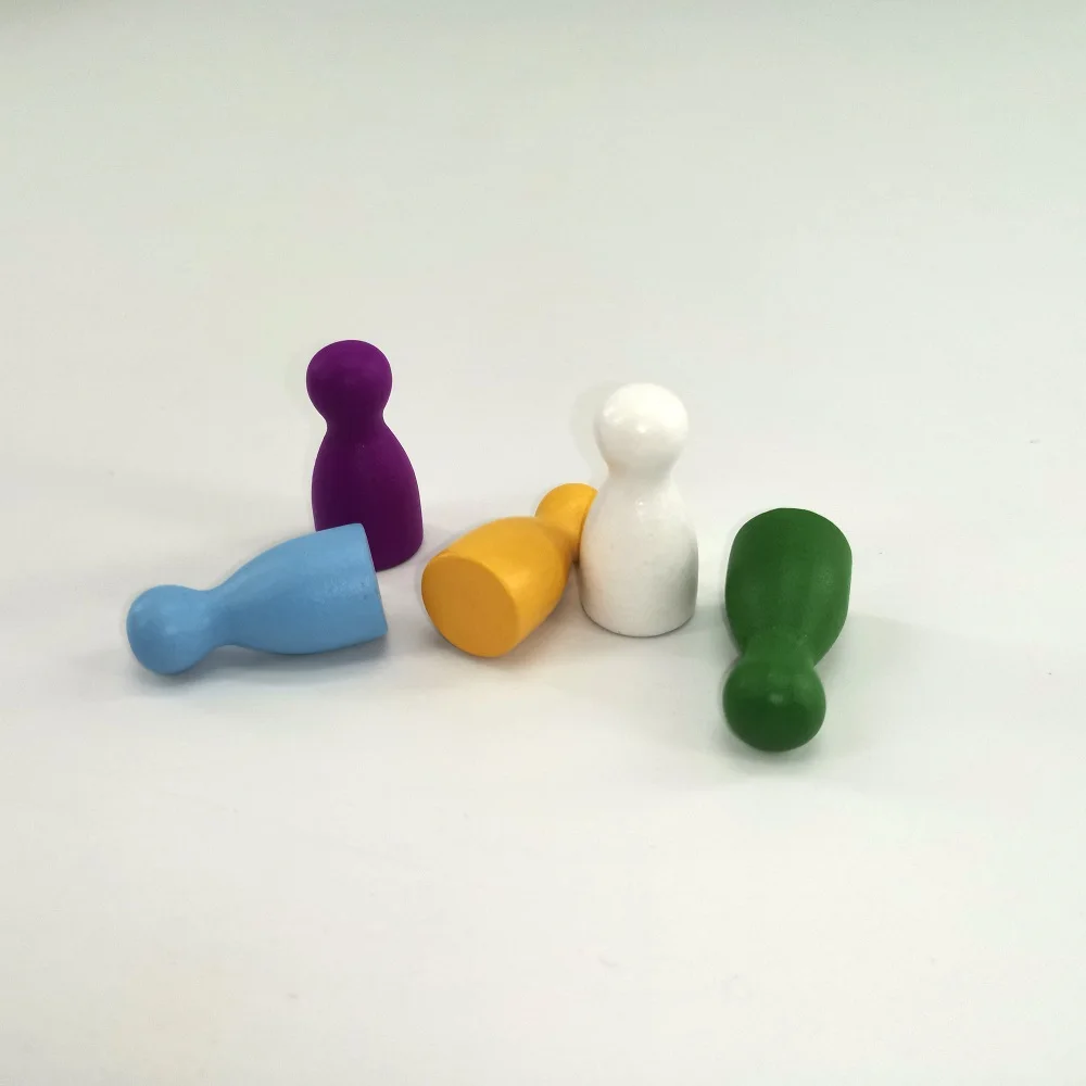 Custom Design Wooden Board Game Pawns And Pieces