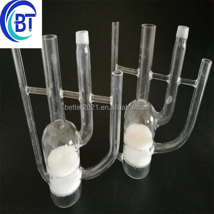 gas inlet glass tube (t shape long one)    quartz electric heater tube