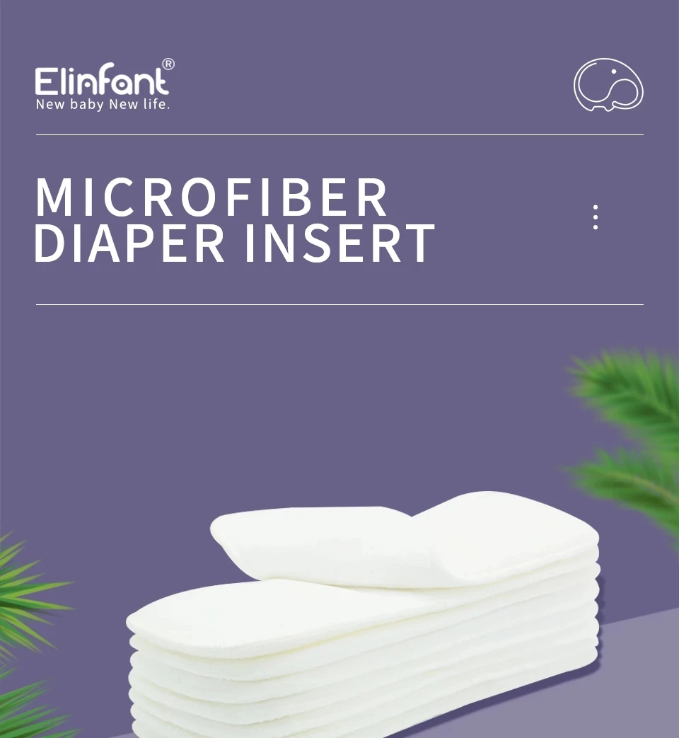 Elinfant сильное всасывание 13 5*35 см 3 слоя микрофибры пеленки