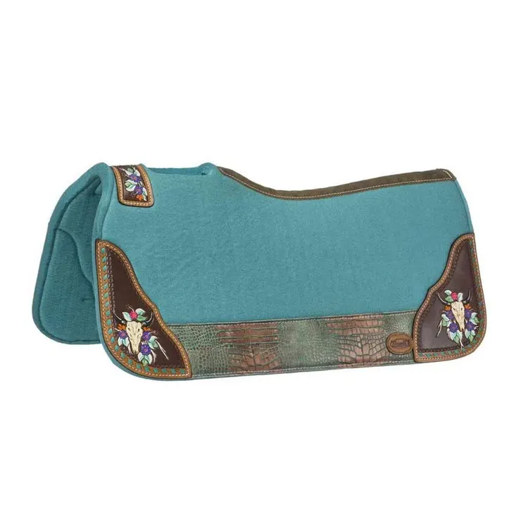 Best Weaver Leather 100% Wool Felt Western Contoured Wool Saddle Horse Pad