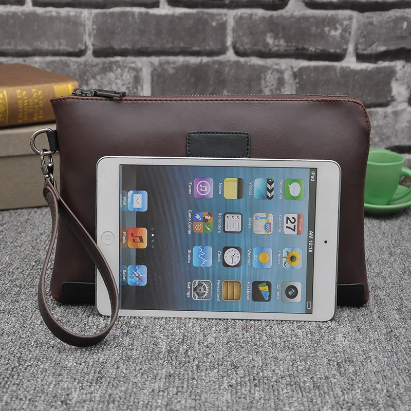 manufacturer custom handbag horse skin PU Leather business purses and handbags men hand  bags