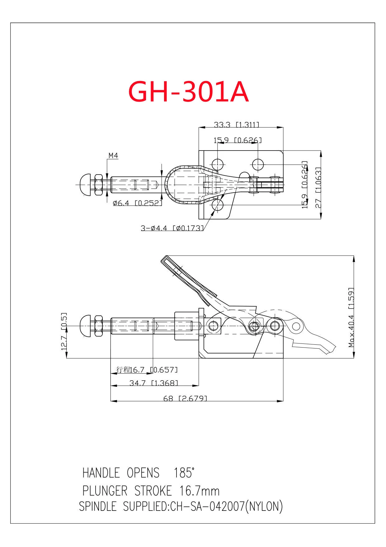 Auto Adjust Toggle Clamp Quick ReleaToggle Clamps GH-301