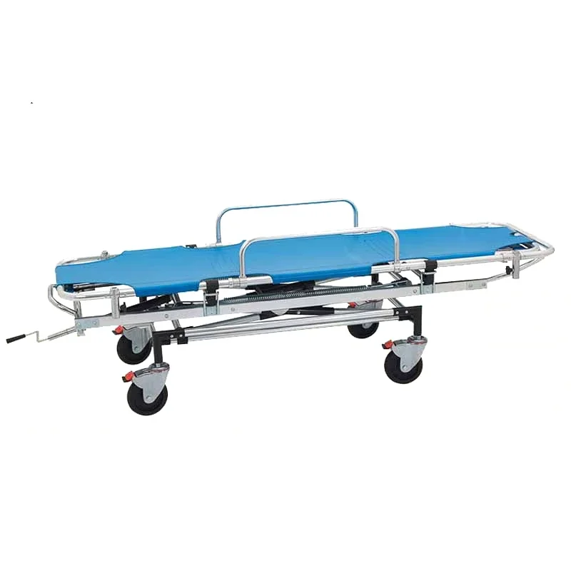 Folding Rescue Stretcher Bed Portable Patient Transport Ambulance First Aid Stretcher for Hospital