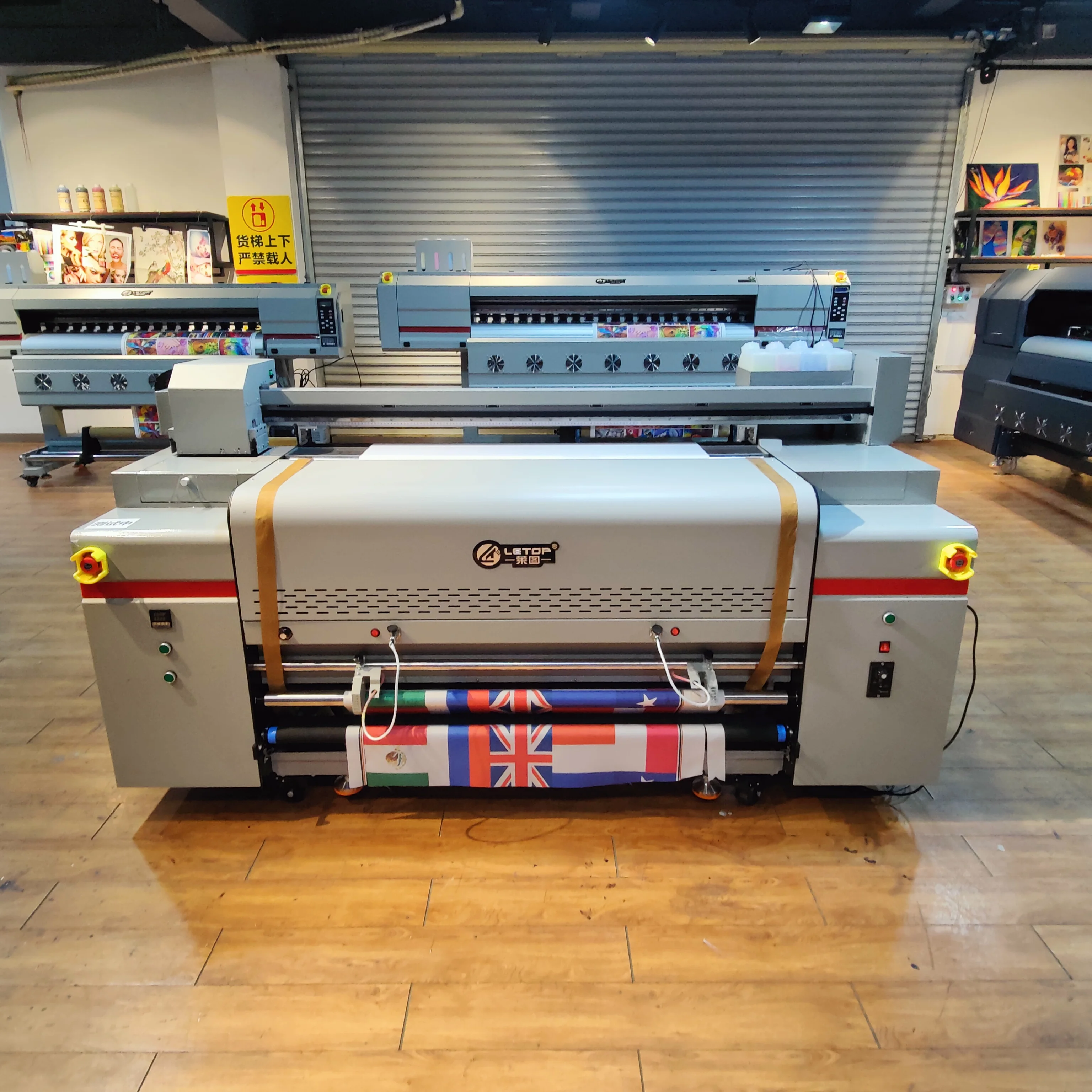 LETOP 1.3m Width 2 Printheads LT-1302 Full Color Sublimation Printer Digital Flag Printing Machine Direct To Make Flags