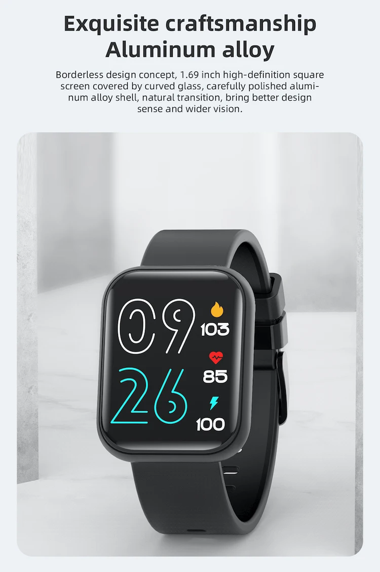 Multiple Languages Mens Smart Digital Health Band Luxury New Arrival Smart Wrist Watch P85 Dropshipping Products 2022