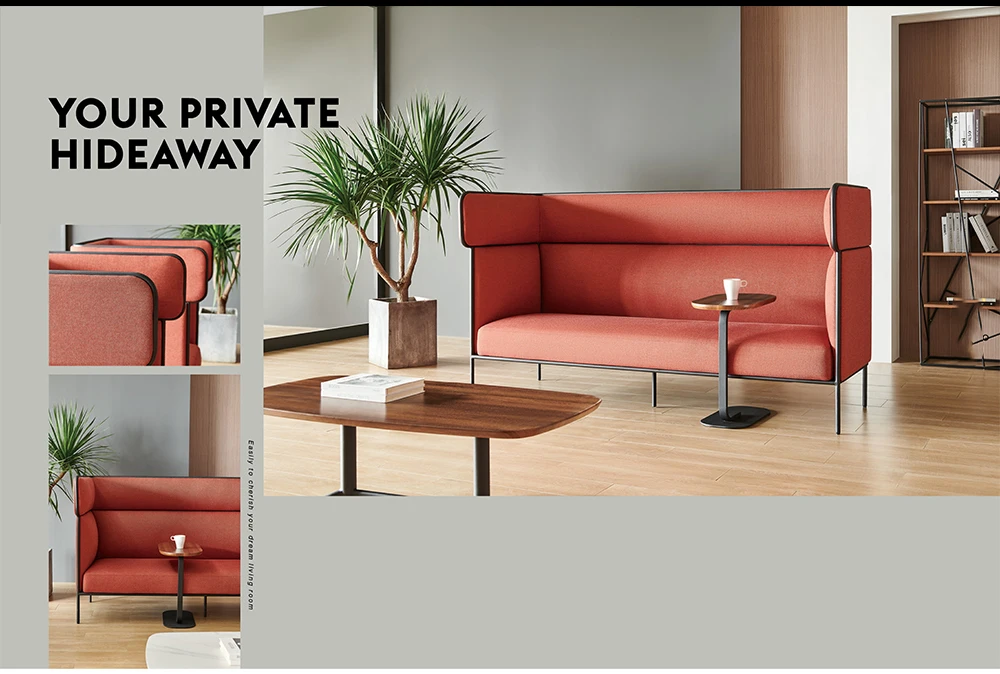 Modern Frank designs design leather loveseat Hotel Lobby public area Lounge Furniture Modular Sofa Set