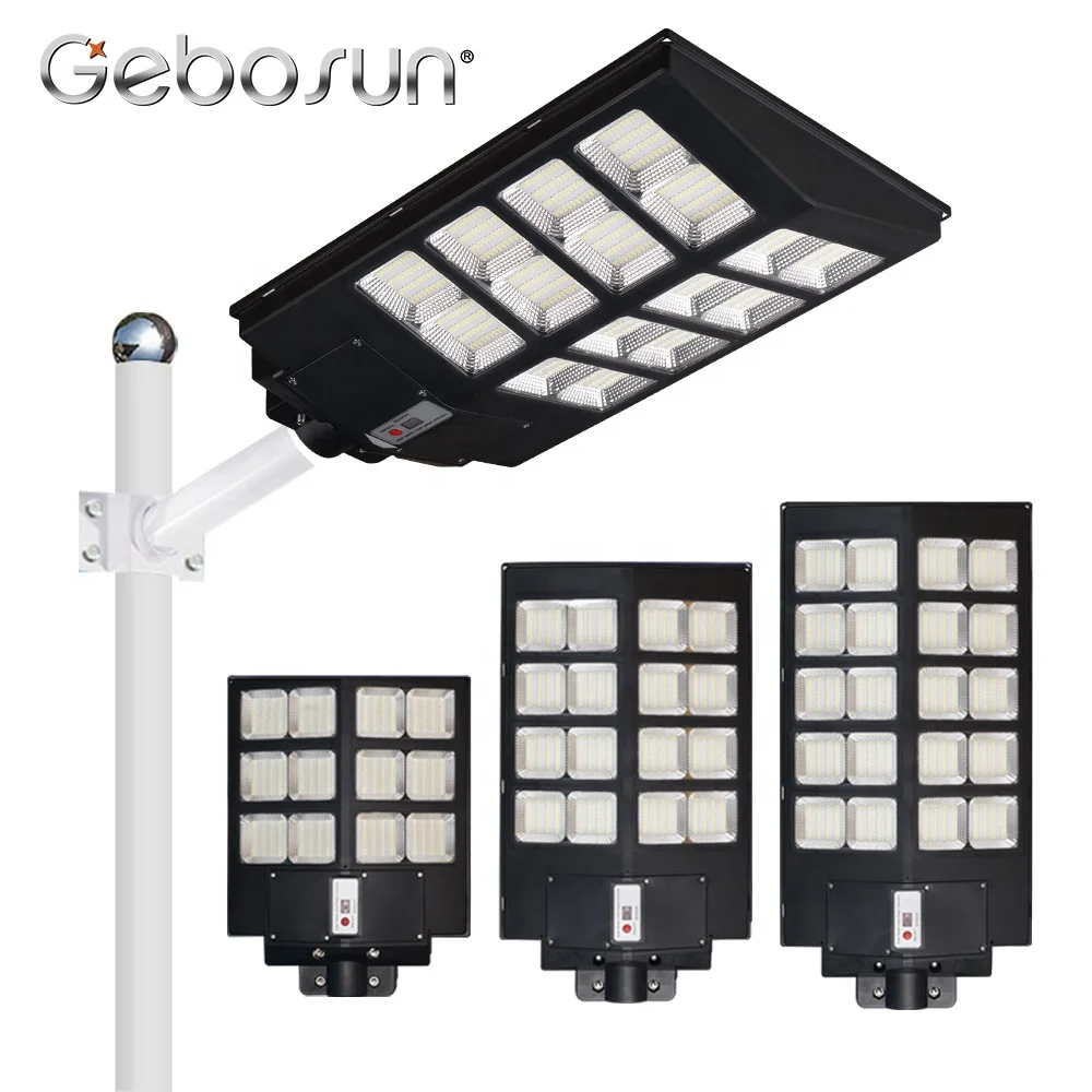 GEBOSUN Wholesale Price Waterproof 180w 240w 300w Led Solar Street Light ABS Solar Light