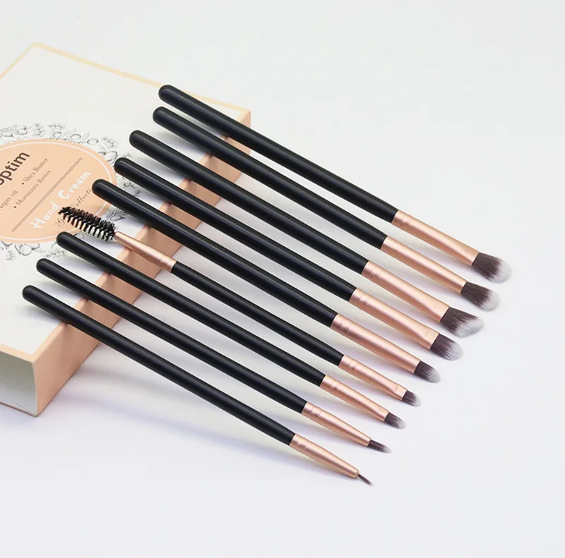Lashbeauty makeup tools contour blending powder eyeliner brush make up brush set with PU bag private label