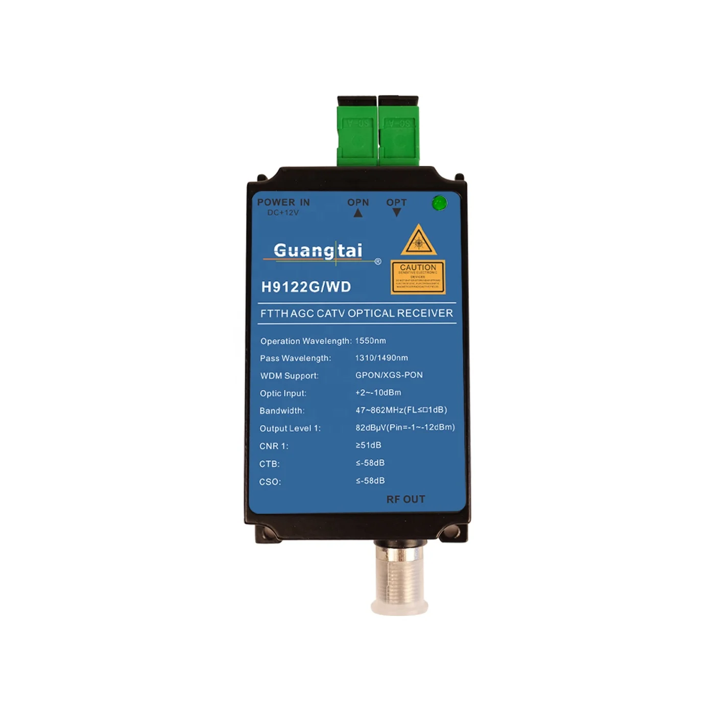 47~860MHz XGS-GPON CATV FTTH Fiber Optic Node (H9122G)