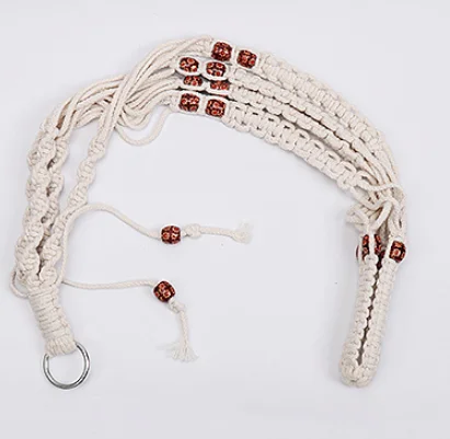 Boho Home Decor 4 Pack Different Tiers Indoor Hanging Planters Basket with 4 Hooks