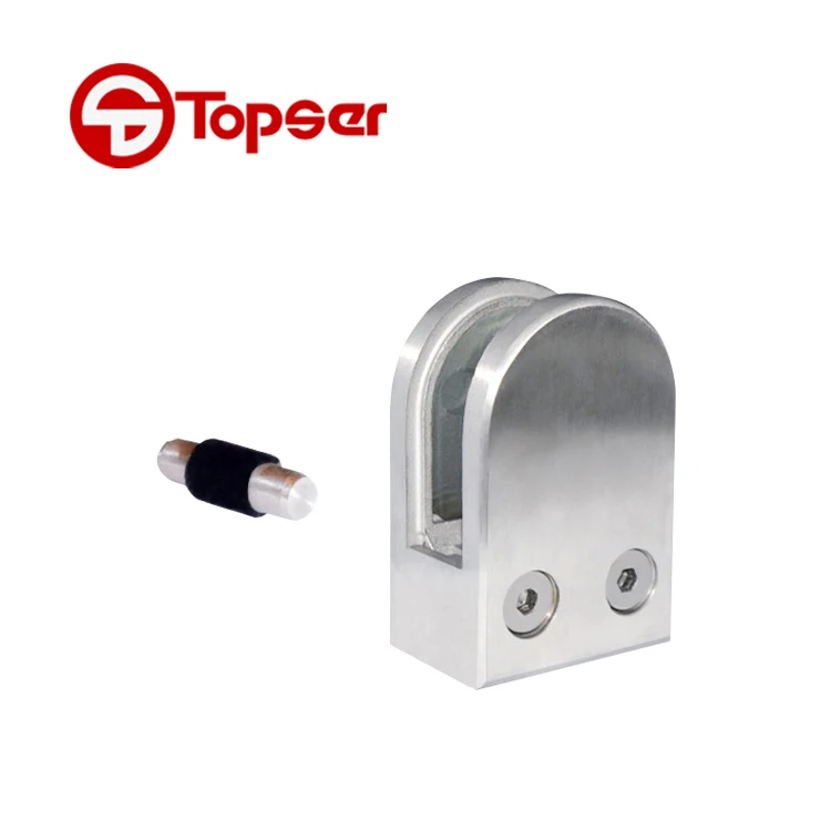 Stainless Steel 304/316 Polished Chrome Solid D Type Railing Glass Clamp