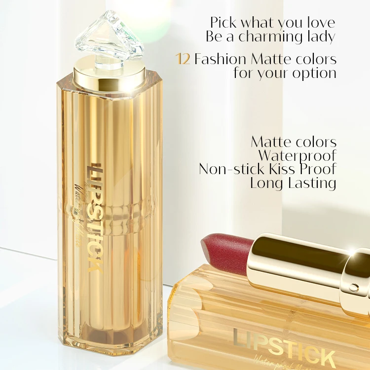 Customised Pink Gradient Glitter Private Label Natural Organic Lipstick