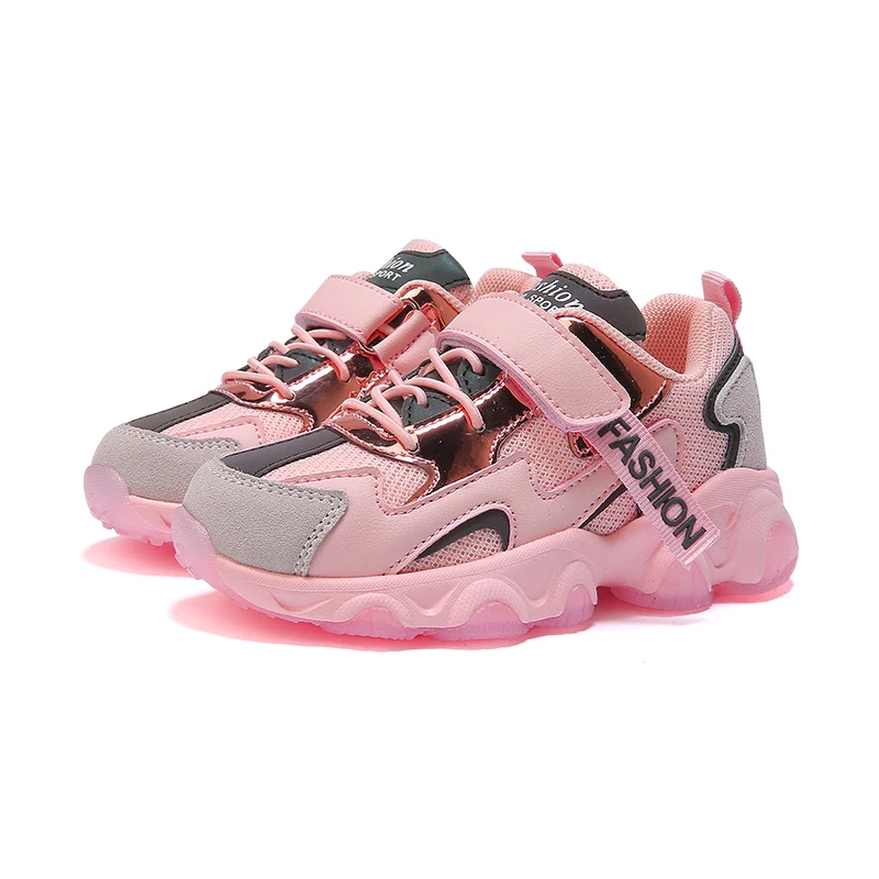 
2020 Zapatos High Quality Fashion Pink Cute Style Girl Breathable Mesh Jelly Sole Children Casual Shoes Kids Footwear 
