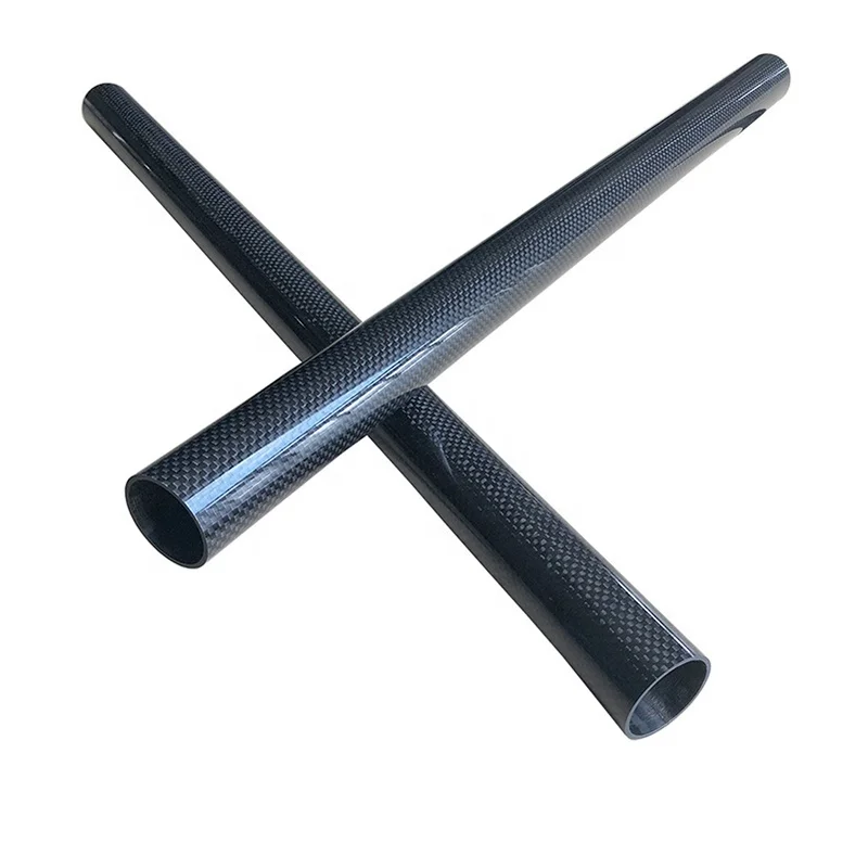 Custom Carbon Fiber Round Tube Whale stone Braided Carbon Fiber Tube Supports Customized Gold Wire Carbon Fiber Tube