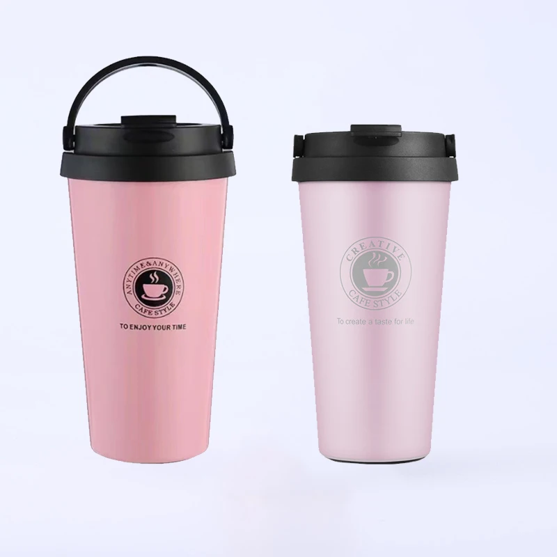 luxury mug with handle lid gift box coffee mug set vintage inner ceramic milk insulated coffee cup wholesale cheap price 17oz