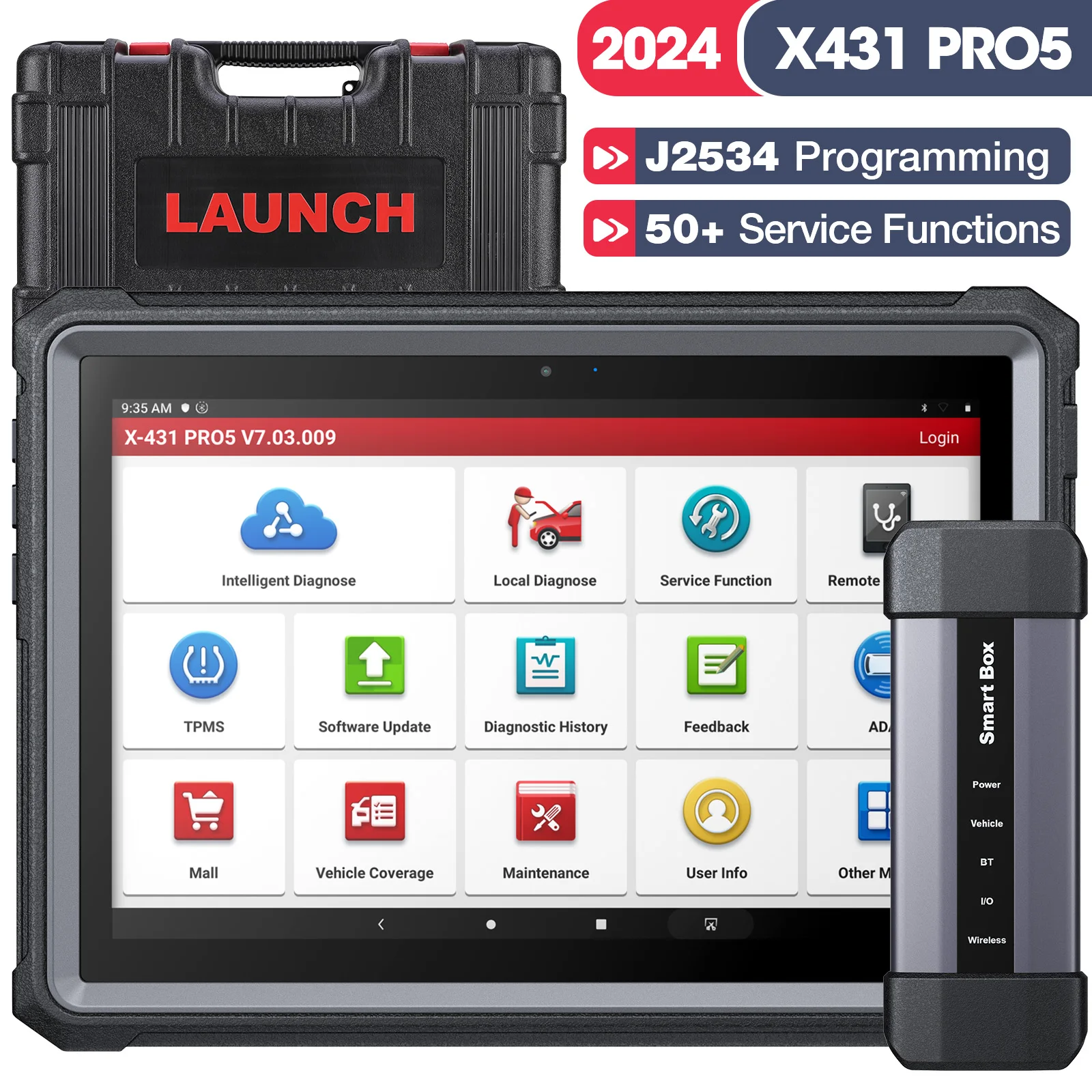 Запуск x431 pro5 PRO OBD Интеллектуальный диагностический двойной режимы smartlink ecu программирование кодирование удаленный сканер