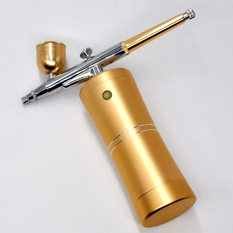 Mini Air Compressor Kit Air Paint Spray Gun Airbrush for Nail Tattoo Craft Cake Nano Fog Mist Sprayer