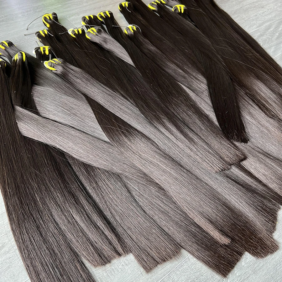 Wholesale 12A 15A Super Double Drawn Bone Straight Human Hair Bundles Natural Cuticle Aligned Vietnamese Raw Hair Bundles