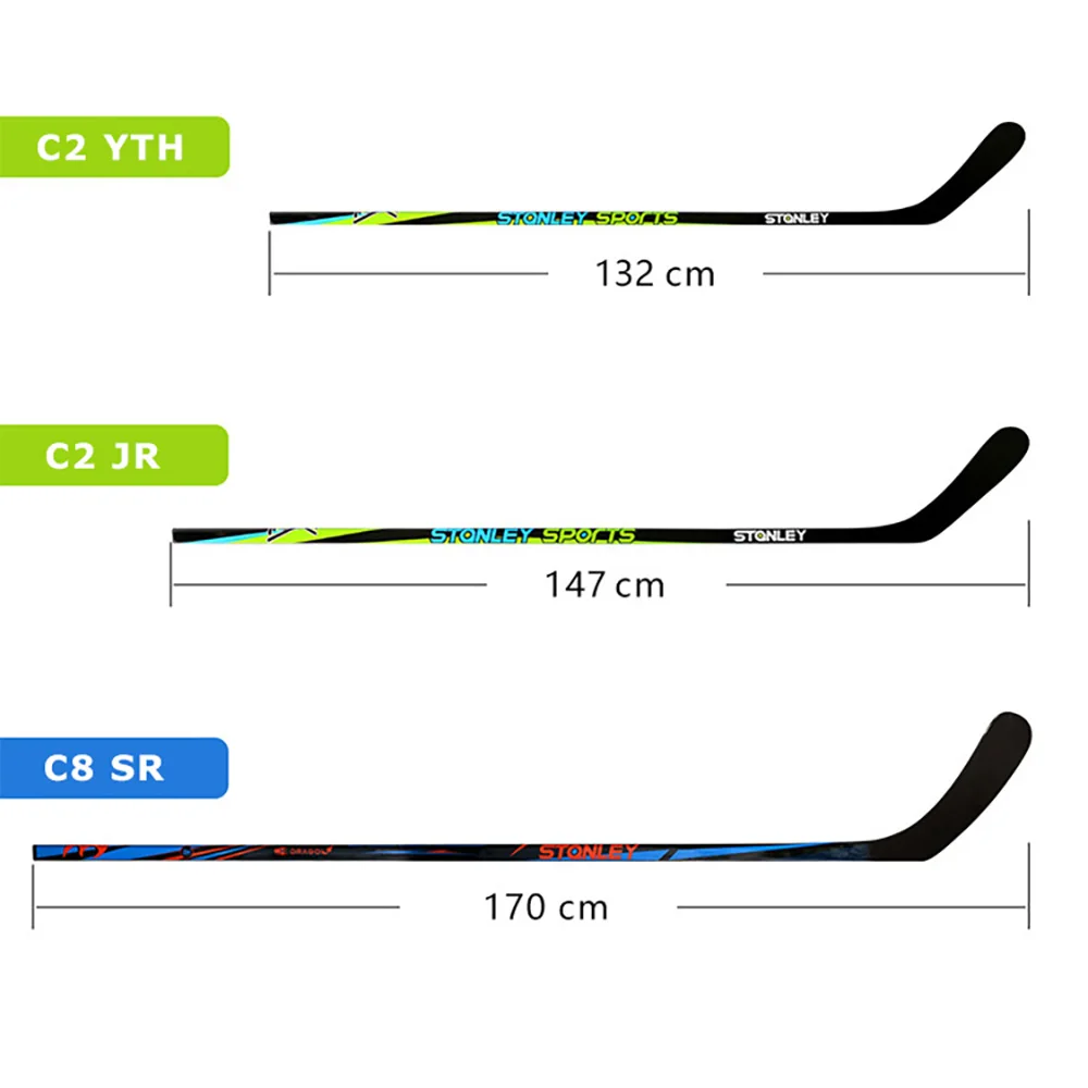 Built-In PMI 170cm 530G Flex65 40% Carbon Fiber P92 Strengthful Ice Hockey Stick For Adult