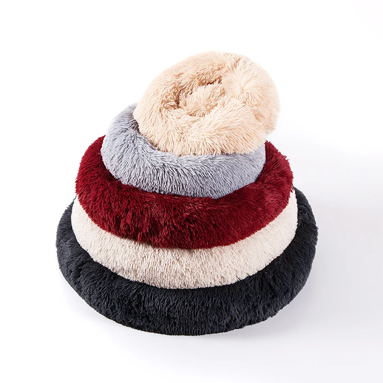 Washable Luxury Large Calming Dog Short Faux Fur Camas De Perros Washable Cat Pet Bed Dog Bed,Cat Beds for Indoor Cats
