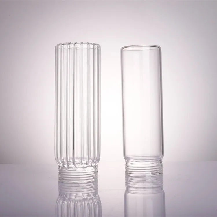 New Arrivals Hand Blown Glass Borosilicate Pendant Cylinder Frosted Glass Lamp Shade