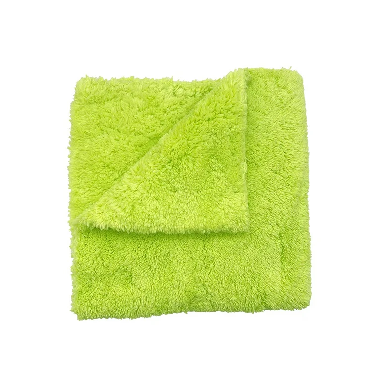 Ultra Soft Microfiber Towel coral fleece Water Absorbent And Edgeless 500 Gsm For Car Washing Drying Cleaning