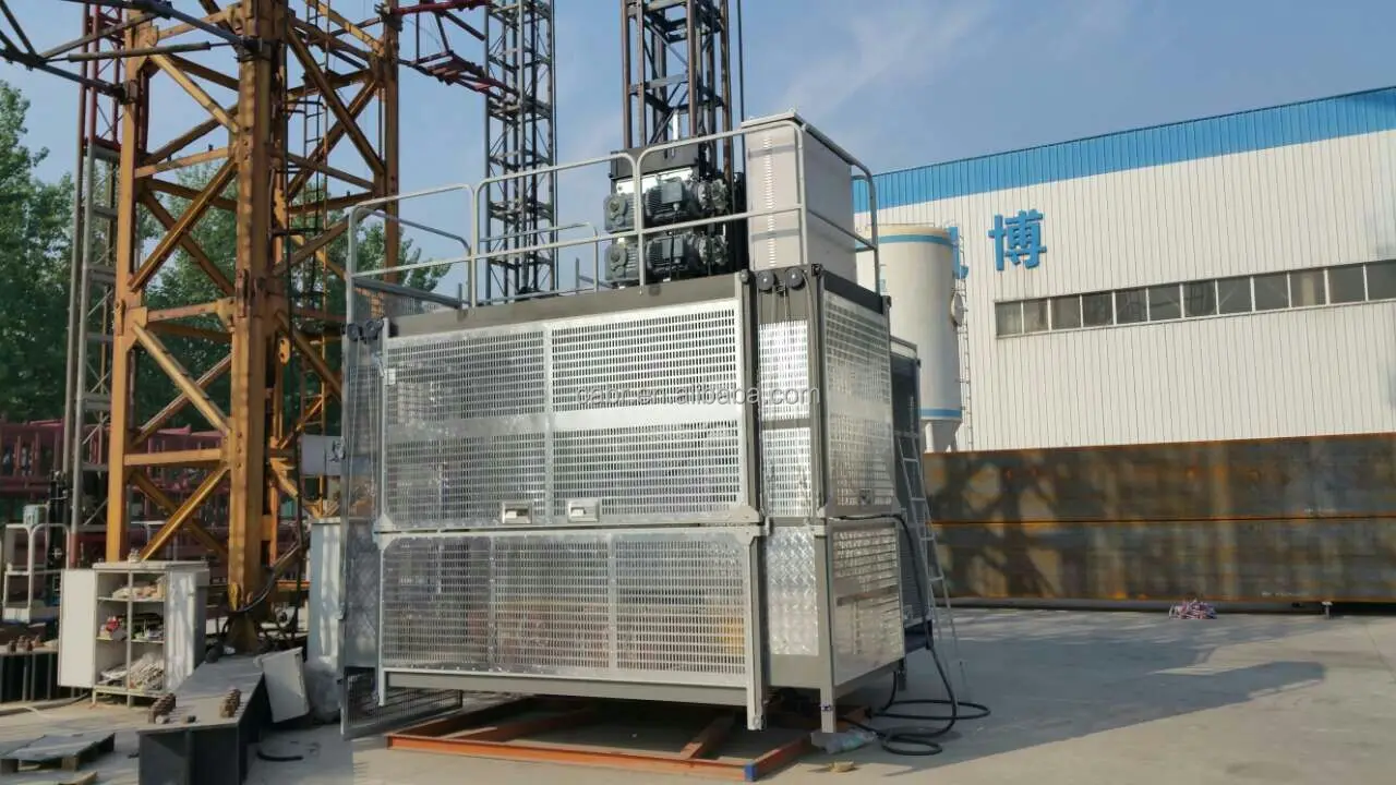 CE approved SC series mast construction hoist