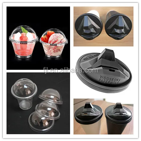 PET automatically plastic fruit container cover lid cup sealer making plastic thermoforming machines