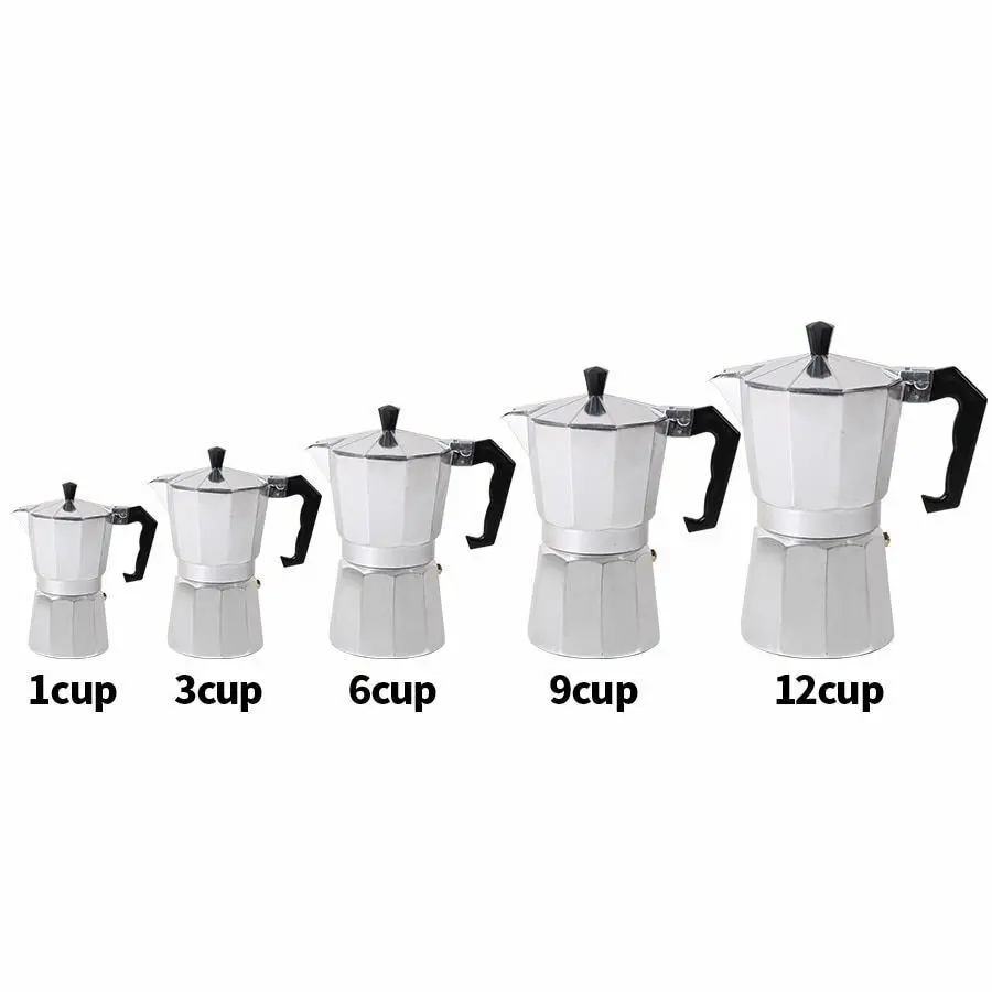 6 cup coffee pot aluminum Italian outer espresso maker 300ml Induction cooker stovetop coffee maker bialetti moka pot