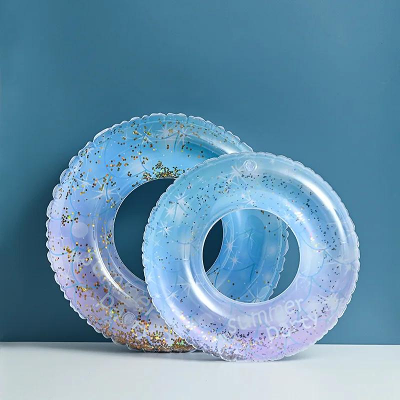 Wholesale Summer Inflatable Swimming Rings Minimalist Style Inflatable Swimming Pool Floater For Pool