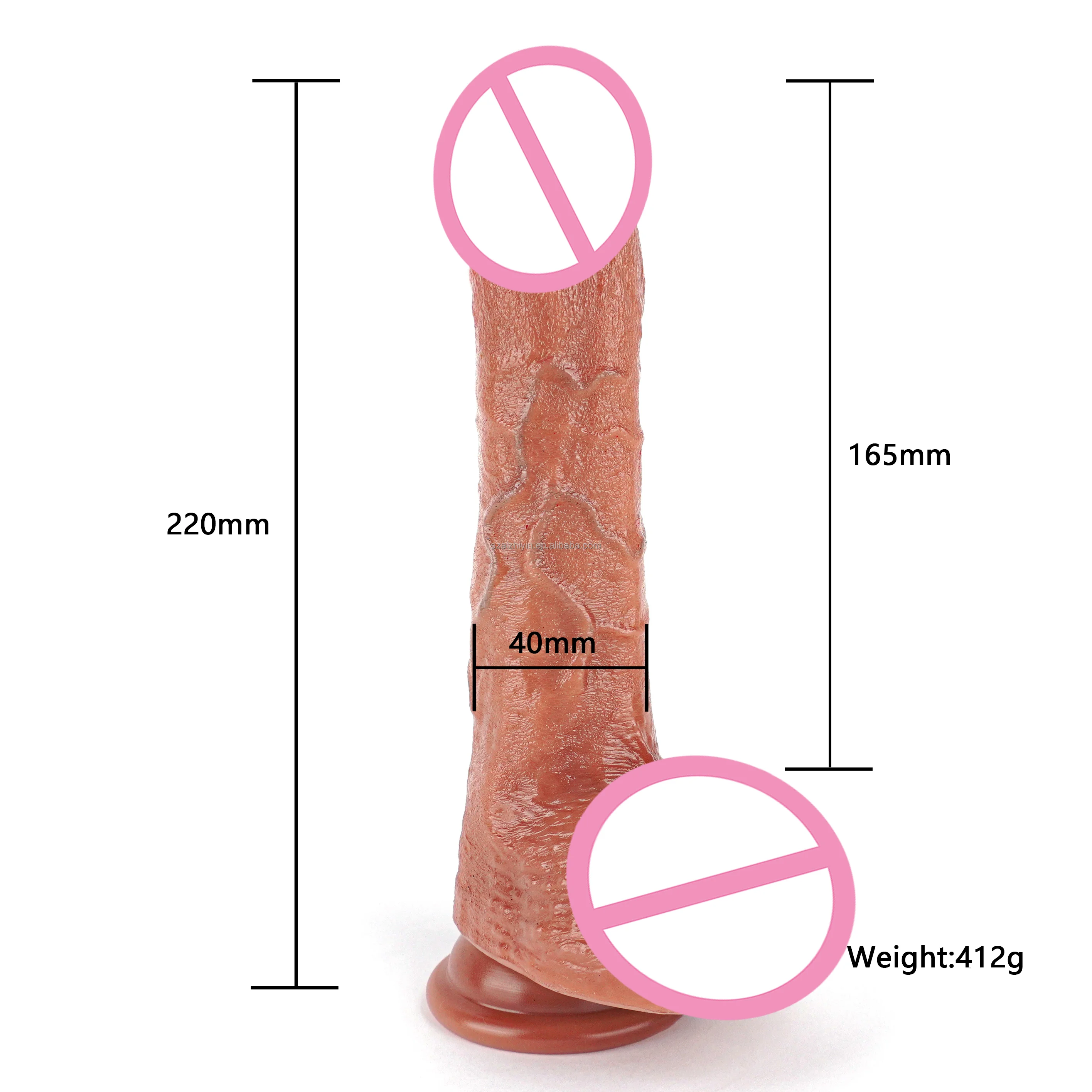 Hot on sell Large Silicone Insertion Dildo G-spot Simulation Penis Dildo masturbator Female Sex Toys