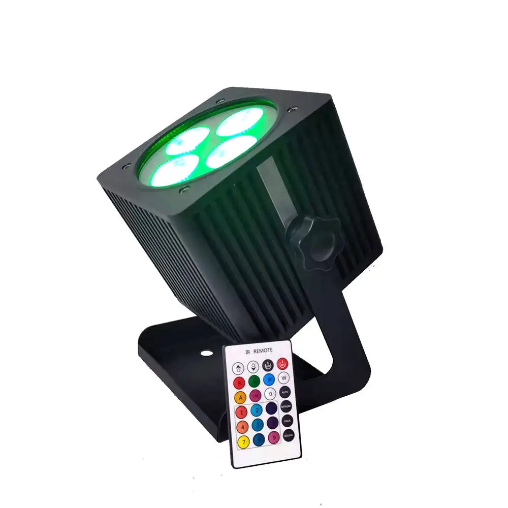 IP65 outdoor 4x18w hight brightness RGBWA+UV 6in1 LED battery powered wireless dmx wifi par light uplight
